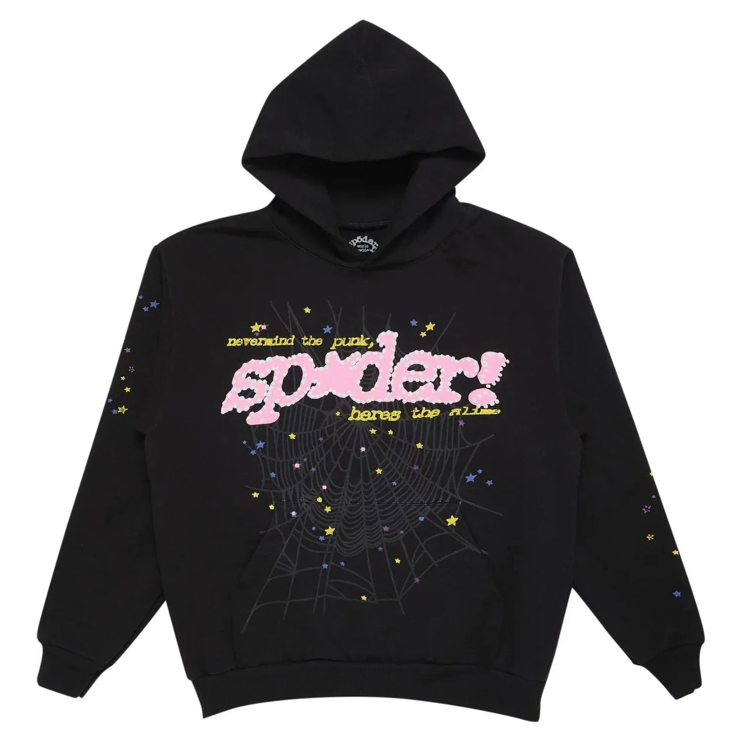 Sp5der P*nk Hoodie (Black)