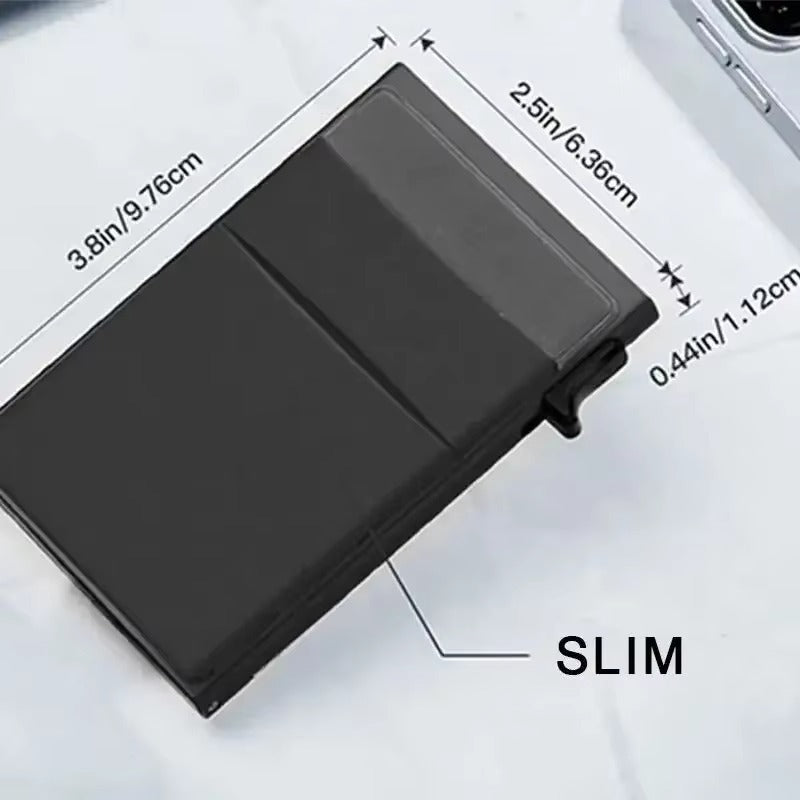 Men’s RFID-Blocking Metal Wallet — Slim, Secure, and Minimalist
