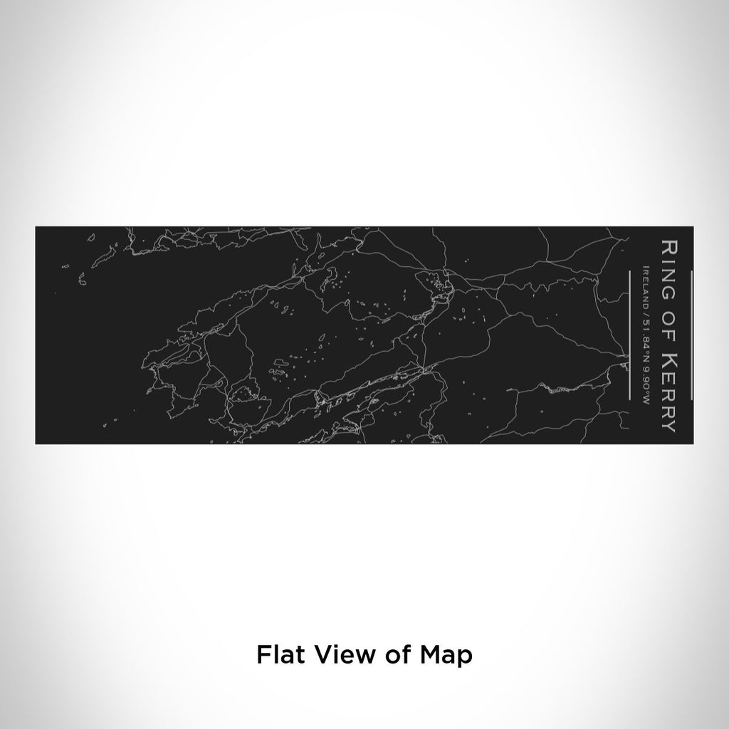 Ring of Kerry - Ireland Engraved Map Insulated Cup in Matte Black